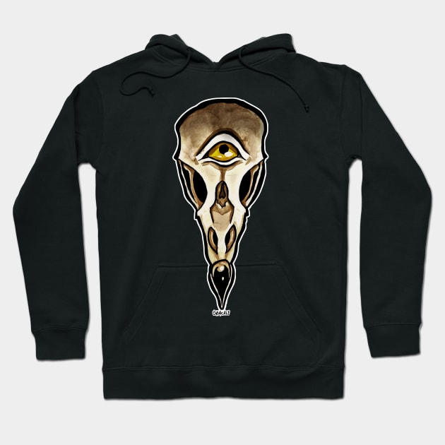 Avian Eyesore Hoodie by Jan Grackle